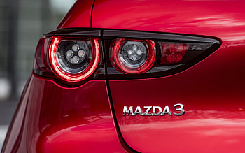 2022, Mazda 3, rear headlight, exterior, red new Mazda 3, Japanese cars, Mazda HD wallpaper