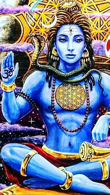 Lord Shiva Live, Creative Painting HD phone wallpaper