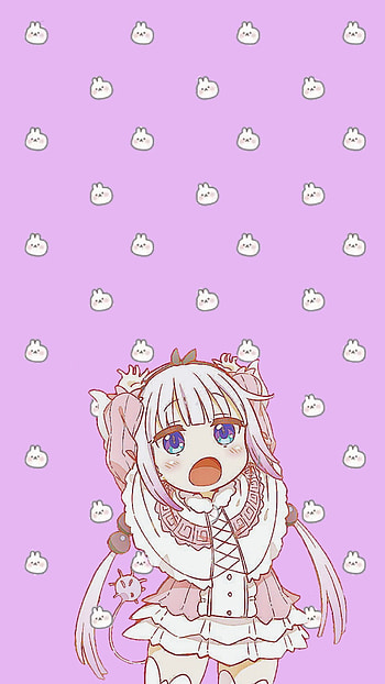 Kanna Kamui, Anime, Cute, Pink, Purple, Kawaii HD phone wallpaper