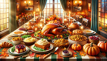 Epic Thanksgiving Feast, Thanksgiving, thanksgiving dinner, meal, feast, Turkey HD wallpaper
