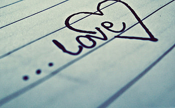 Love, words, abstract, note, graphy, beautiful, heart HD wallpaper