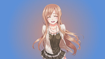 Blonde, cute anime girl, sao, sword art online, asuna yuuki HD wallpaper