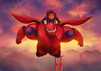 Big Hero 6 , big-hero-6, movies, animated-movies, cartoons, games, deviantart HD wallpaper