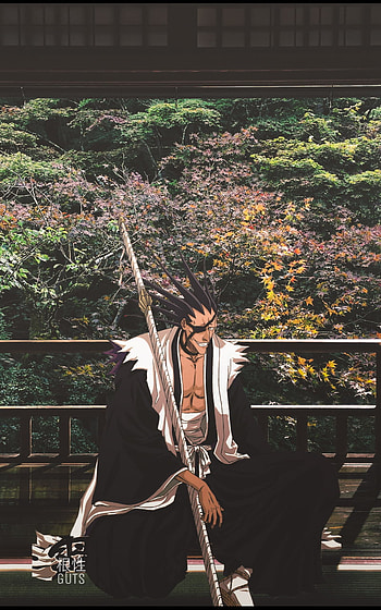 Zaraki Kenpachi, bleach, anime HD phone wallpaper