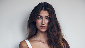 Blue Eye Model hoot, girls, model HD wallpaper