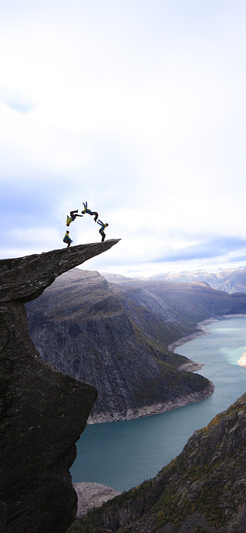Trolltunga appreciation, Norwegian landscape marvel, Scenic wonders, Wanderlust journey HD phone wallpaper