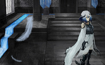 Original, Short Hair, Amazing, Blue Hair, Manga, Mean, Armor, Scary, Emotional, Crazy, Anime Girl, Warrior, Water, Sinister, Awesome, Anime, Mad, Serious, Dark, Angry, Creepy HD wallpaper