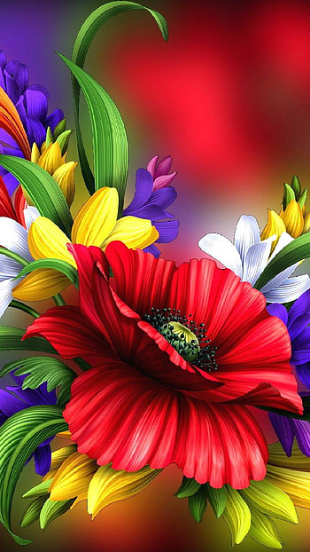 colorful, earth, nature, flower HD phone wallpaper