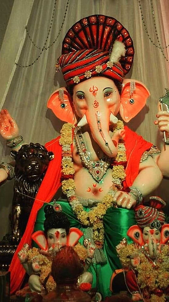 Ganpati , Beautiful, Makhar, Decoration HD phone wallpaper