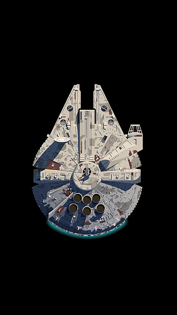 Millennium Falcon v2, RAMOLED backgrounds HD phone wallpaper