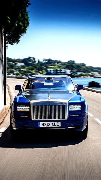 Rolls Royce, Blue Rolls Royce HD phone wallpaper