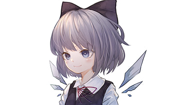 Art, cirno, touhou, cute HD wallpaper