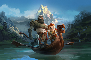 Kratos And Atreus God Of War Art , god-of-war-4, god-of-war, 2018-games, games, ps-games, kratos, atreus, deviantart HD wallpaper