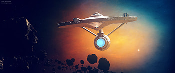 Enterprise Refit Scifi , scifi, artist, artwork, digital-art, deviantart HD wallpaper