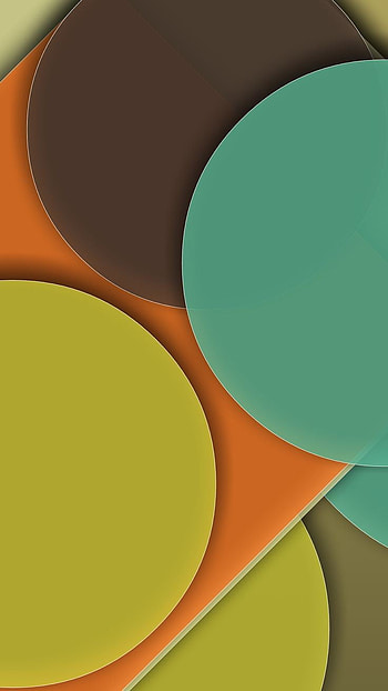 Circle, orange, art HD phone wallpaper