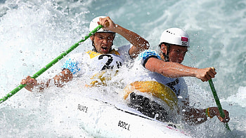Luka Bozic and Saso Taljat, Canoeing HD wallpaper