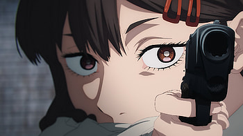 Chainsaw Man Anime : Intense Gaze with Gun Aim, Chainsaw Man, Anime HD wallpaper