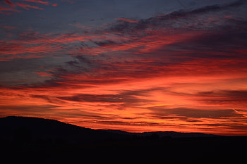 Nature, Sunset, Clouds, Horizon, Dark HD wallpaper