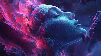 Surreal Dreamscape: Abstract Portrait in Vivid, Abstract, surreal, portrait HD wallpaper