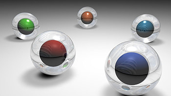 Circles, Multicolored, Motley, 3D, Form, Balls HD wallpaper