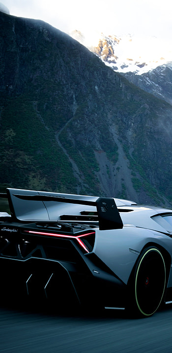 Lamborghini Veneno, Gran Turismo Sport, Samsung Galaxy Note 9 HD phone wallpaper
