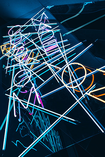 Abstract, Multicolored, Motley, Neon, Stripes, Streaks, Glow HD phone wallpaper