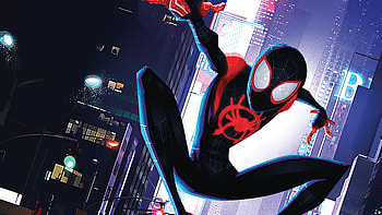 Spiderman Miles Poster, spiderman, superheroes, artwork HD wallpaper