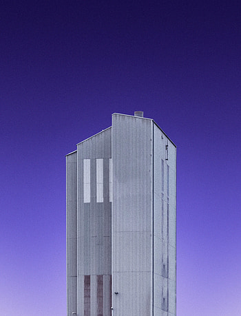 Sky, Building, Minimalism, Facade HD phone wallpaper
