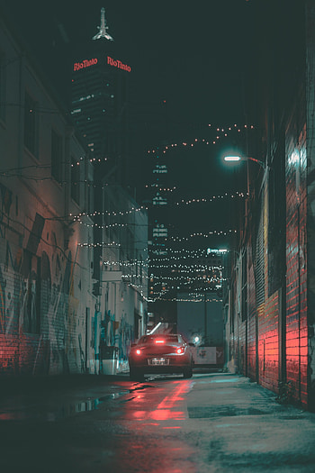 Cars, Lights, Dark, Car, Glow, Headlights, Street HD phone wallpaper