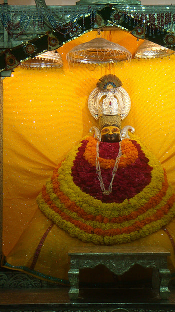 Khatu Shyam, Yellow Background HD phone wallpaper