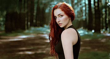 Red Head Cute Girl, redhead, girls, model HD wallpaper