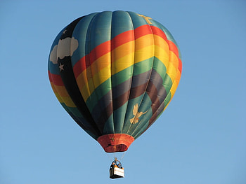 Rainbow Hot Air Balloon, hot, balloon, rainbow, air HD wallpaper
