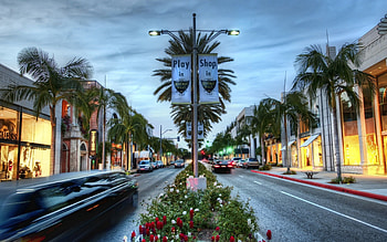 Cities, Usa, Road, United States, California, Hollywood, Los Angeles, Shop, Score, Beverly Hills HD wallpaper