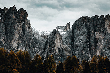 Peaks And Forests Mountains , mountains, forest, trees, nature HD wallpaper