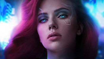 Black Widow Cyberpunk 2077, black-widow, superheroes, artwork, cyberpunk, artstation HD wallpaper