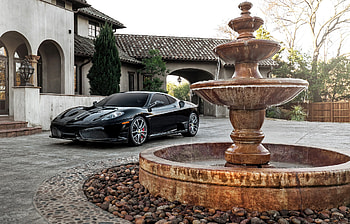 Ferrari, Fountain, Cars, Side View, F430 HD wallpaper