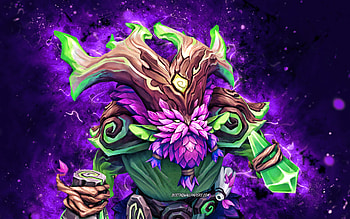 Ornn, , violet neon lights, League of Legends, MOBA, artwork, Teamfight Tactics, Ornn Build, LoL, Ornn League of Legends HD wallpaper