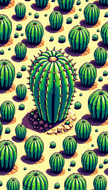 Vibrant Prickly Pear Cactus , cactus, desert, nature HD phone wallpaper