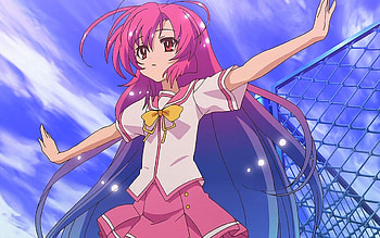 Anime, Pink, Girl, Hair, Wind HD wallpaper