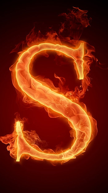 S For Lively, Fire Theme HD phone wallpaper