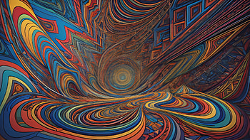 Vibraçãoes, polychromatic, psychedelic, Abstract, artistic HD wallpaper