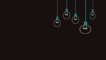 Vector, Minimalism, , Drawing, Black Background, Light Bulbs HD wallpaper