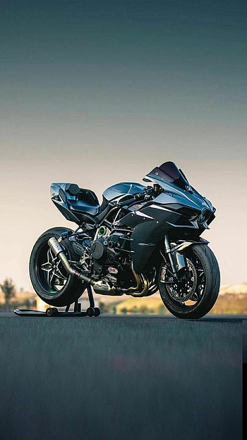 Kawasaki H2, Sports bikes, Motorcycle artwork, Biker hoot HD phone wallpaper