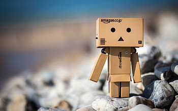 Cute robot box, Danbo robot, Amazon box HD wallpaper