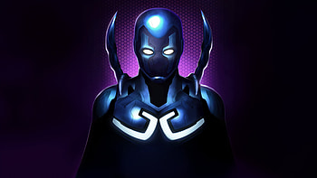 Blue Beetle Electric Blue, blue-beetle, superheroes, artist, artwork, digital-art, artstation HD wallpaper