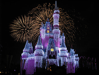 CASTLE ICE FIRE WORKS, castle, works, fire, ice HD wallpaper