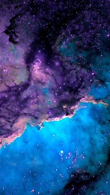 Astic, Cyan Galaxy HD phone wallpaper