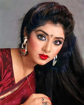 Divya Bharati, flash graphy, Bollywood actress HD phone wallpaper