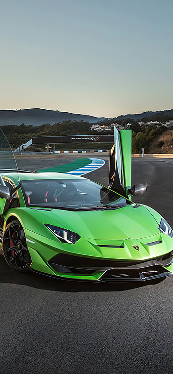 Aventador SVJ, Scissor doors, XS Max , Captivating visuals HD phone wallpaper
