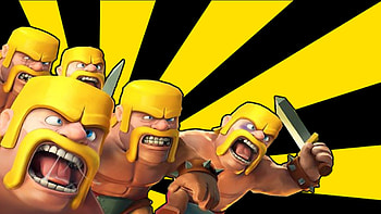 ... Clash Of Clans Logo Clash of clans - barbarian mob ... HD wallpaper